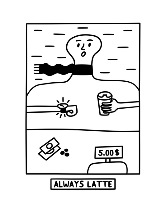 ALWAYS LATTE | Kaffee T-Shirt